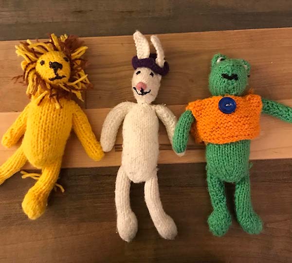 stuffed animals made for the orphans of Tijauna