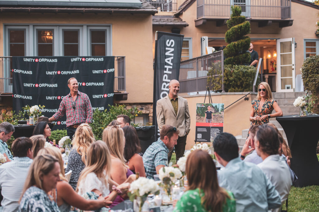 Joe Brandi of San Diego charity Unity 4 Orphans at An Evening for the Children fundraiser