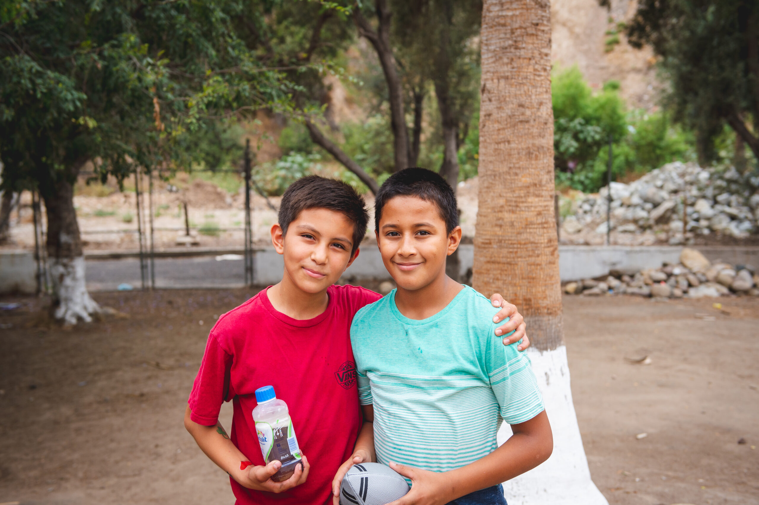 two boys at San Diego charity Unity 4 Orphans' camp