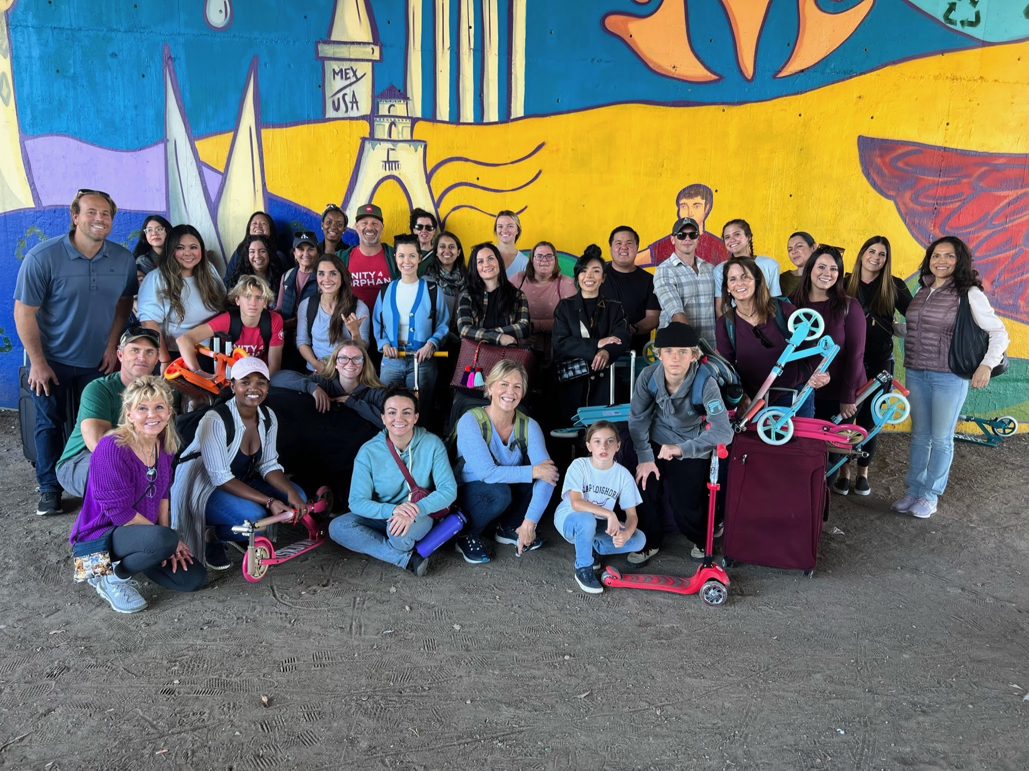 San Diego charity Unity 4 Orphans volunteers on a service trip