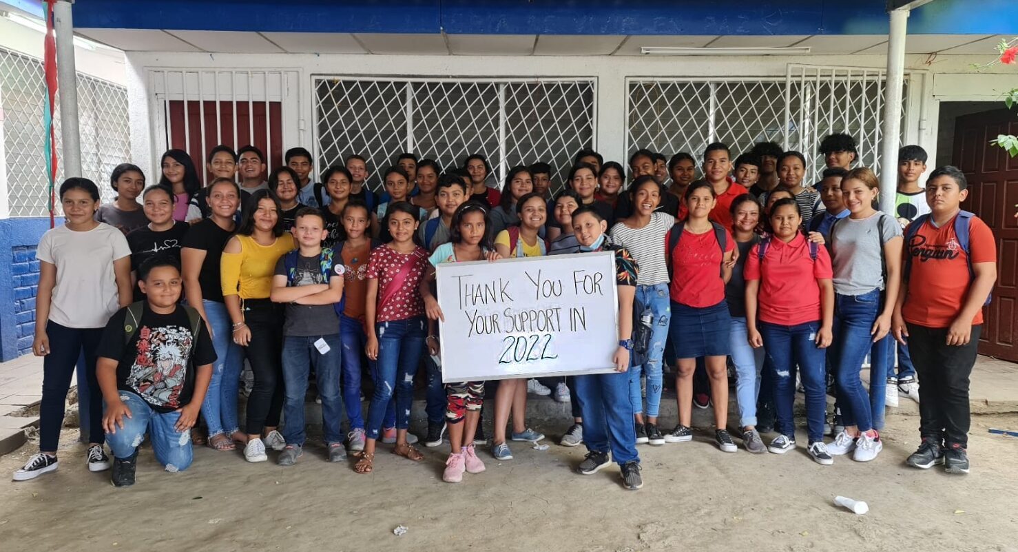 Unity 4 Orphans ESL Students in Nicaragua Express their thanks for Sponsors and Supporters in 2022