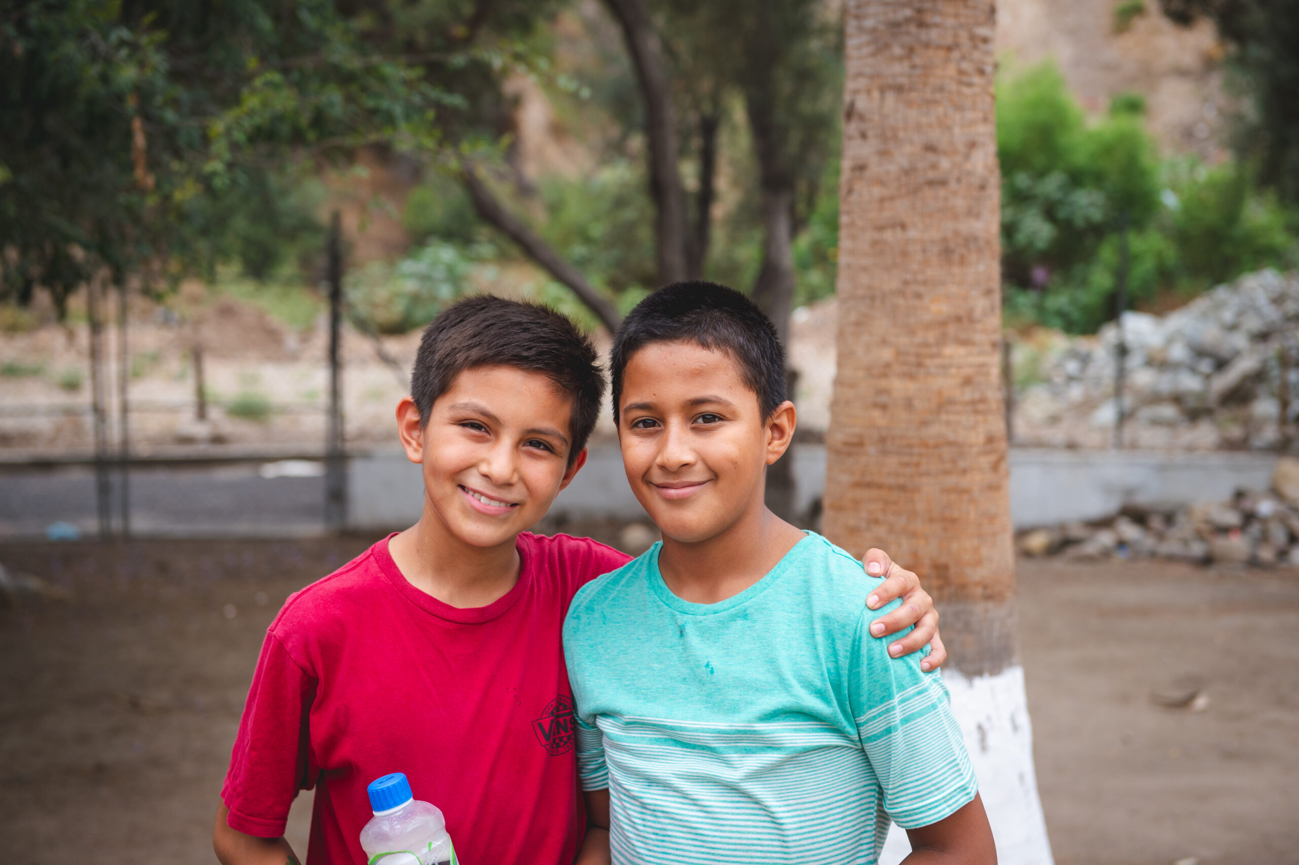 two children with Unity 4 Orphans in Mexico